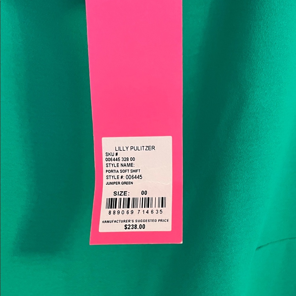 Lilly Pulitzer Turquoise Sleeveless Dress with Pearl Accents - Picture 3 of 3